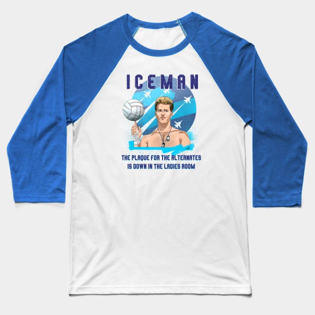 Iceman Baseball T-Shirt by MostlyMagnum